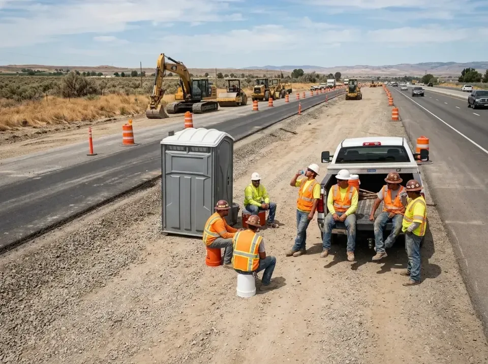 highway-road-construction-crew-007 — frequently asked questions, Porta Potty and Restroom Rentals in Chandler, IN